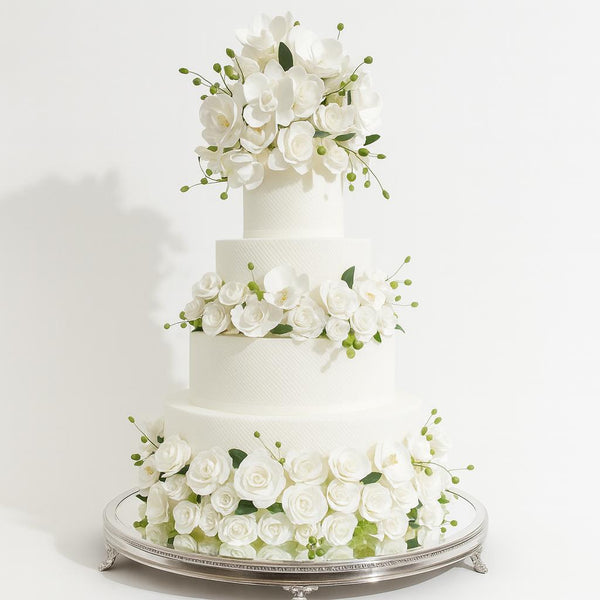 Bolo Marcado 5 Andares com Orquídeas