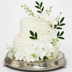 Bolo Ruffle Regular com Orquídeas